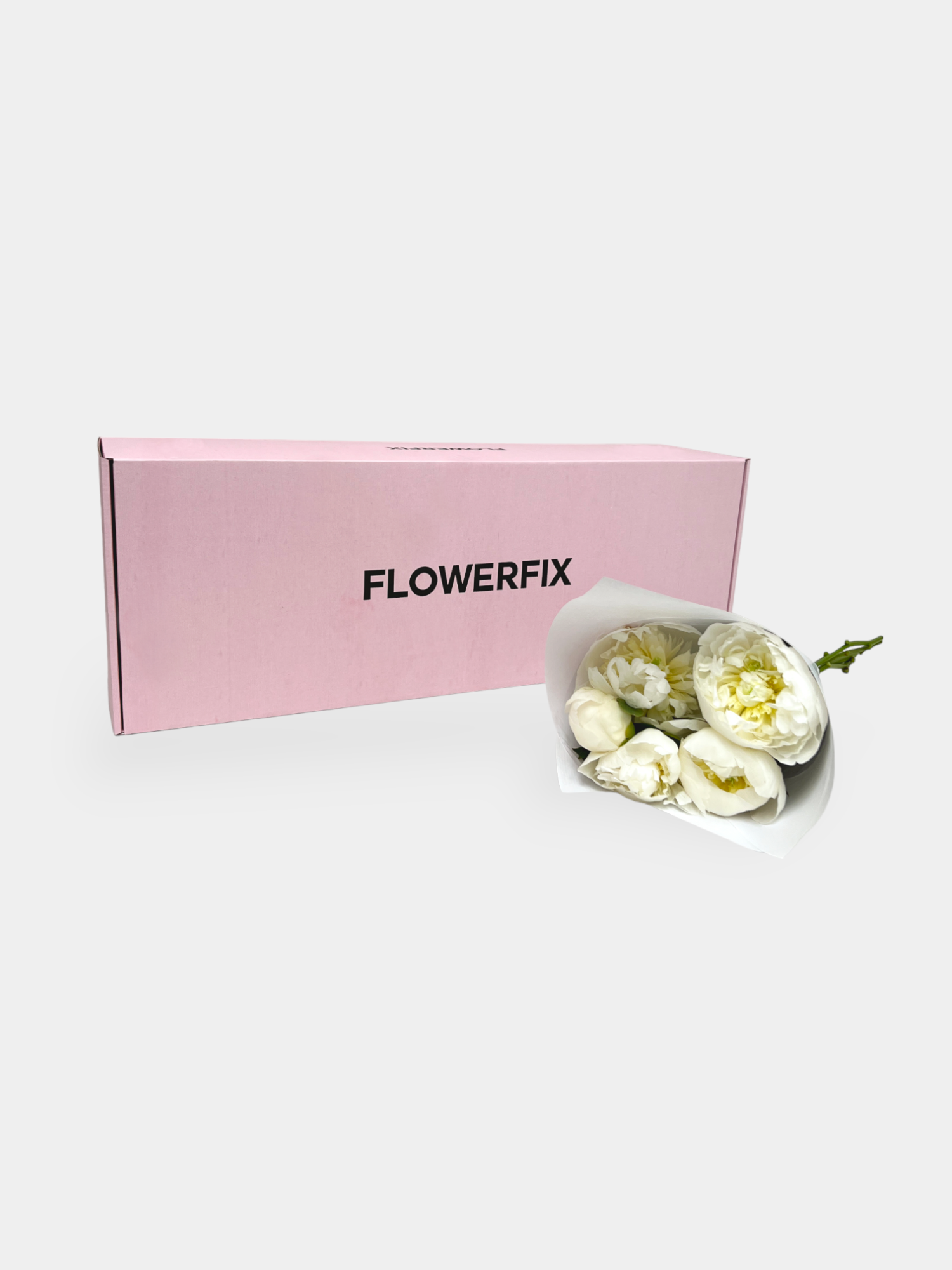 10 White Peonies