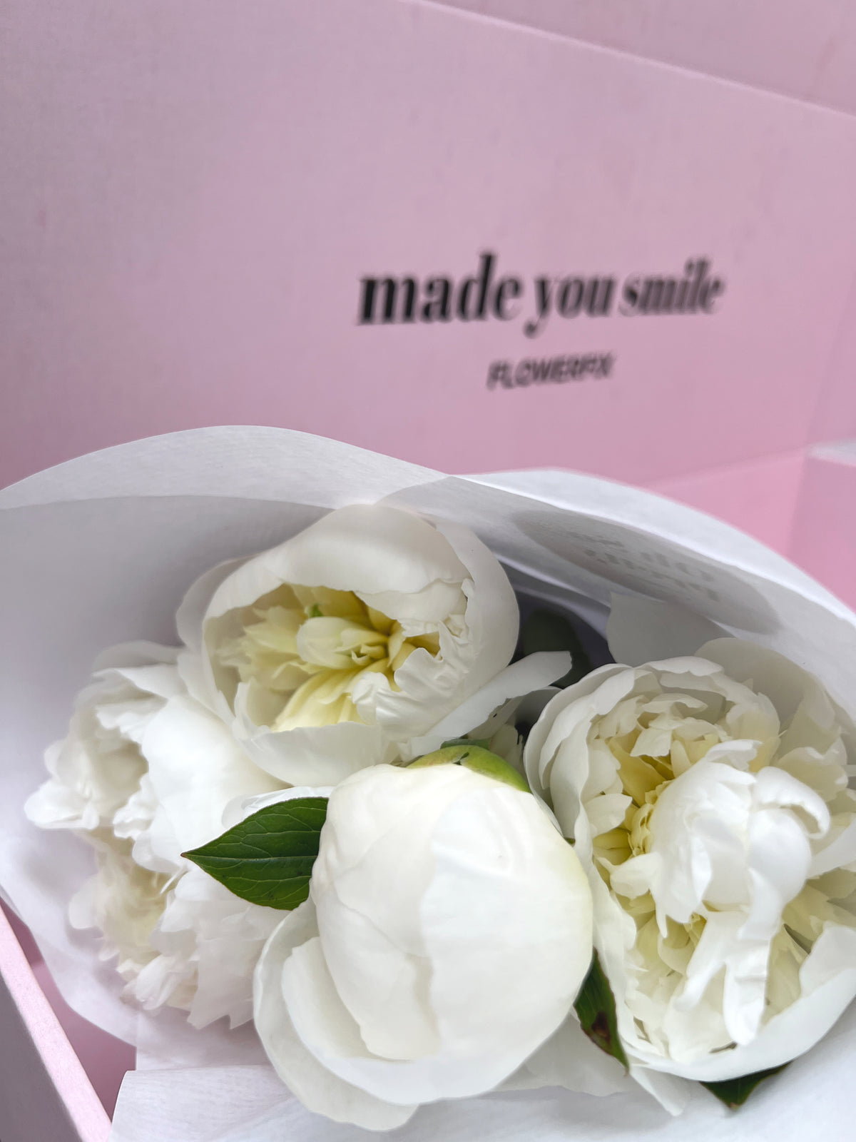 White Peonies Delivered
