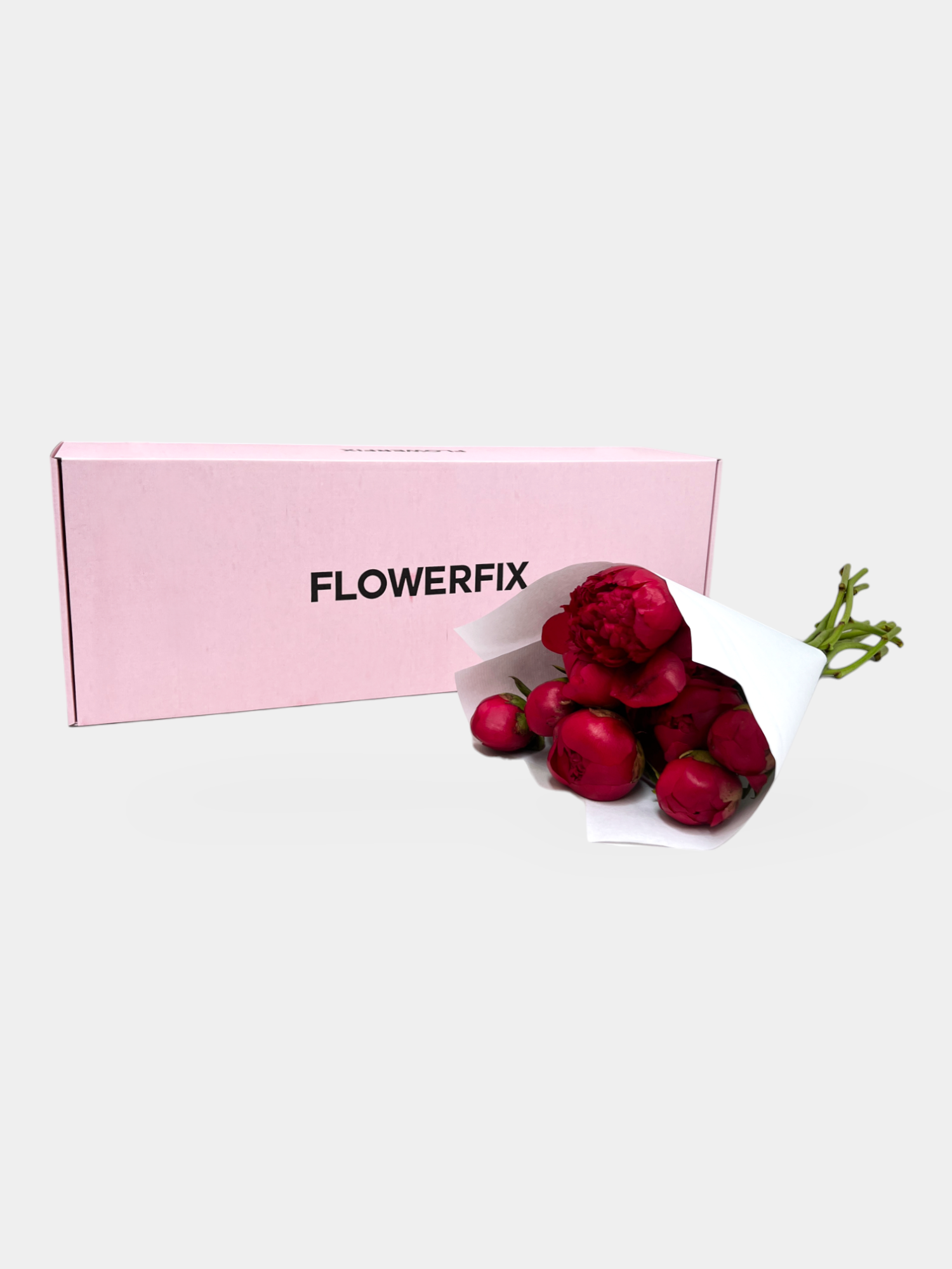 10 Red Peonies